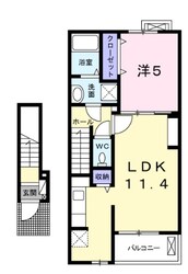 蓮田駅 徒歩18分 2階の物件間取画像